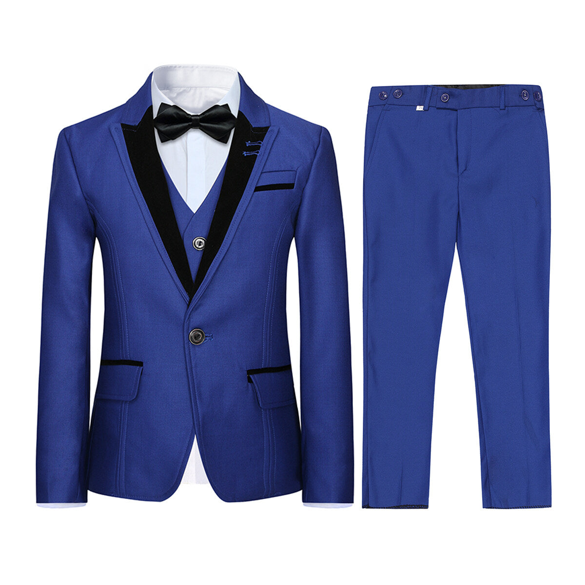 Youthup Boys 3Pce Suit Open Stitching Blazer Wedding Dinner Party Tuxedo