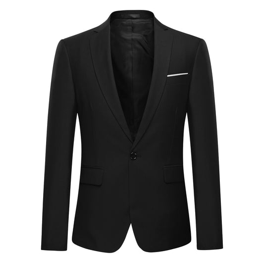 YOUTHUP Mens Business Formal 1 Button Slim Blazer