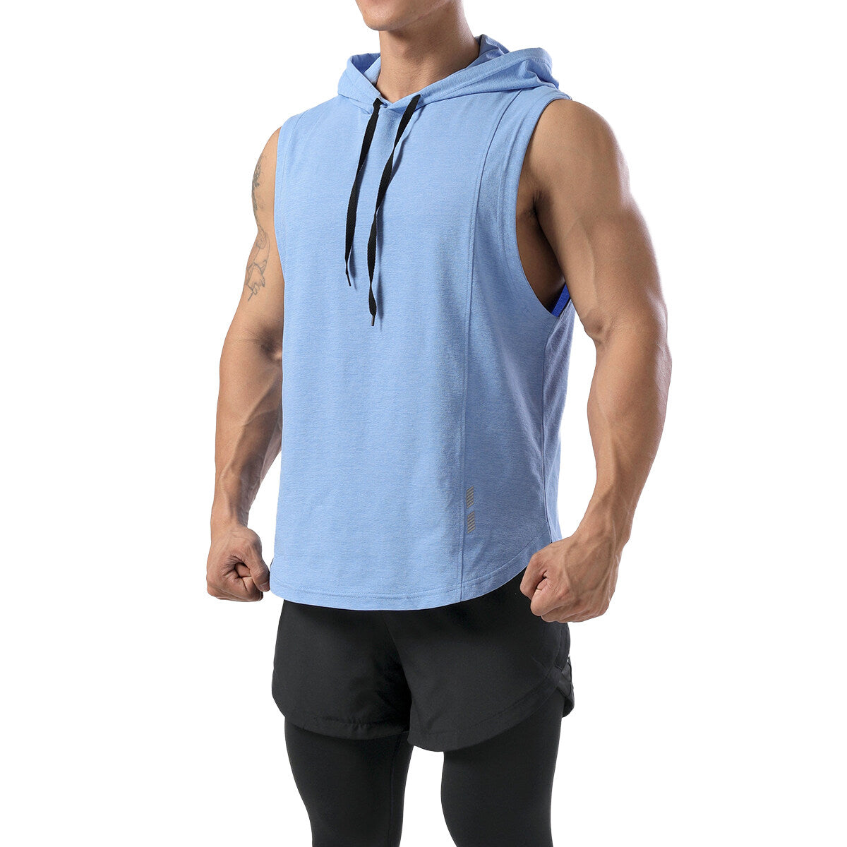 Youthup Mens Hooded Sleeveless Quick Dry Sports Vest