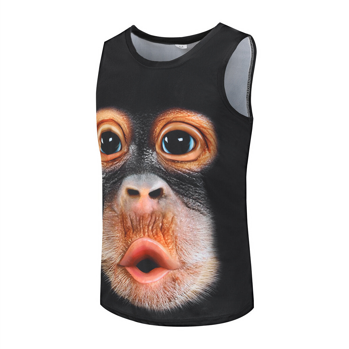 Youthup Mens Summer Orangutan Cosplay Sleeveless Vest Funny Monkey Face