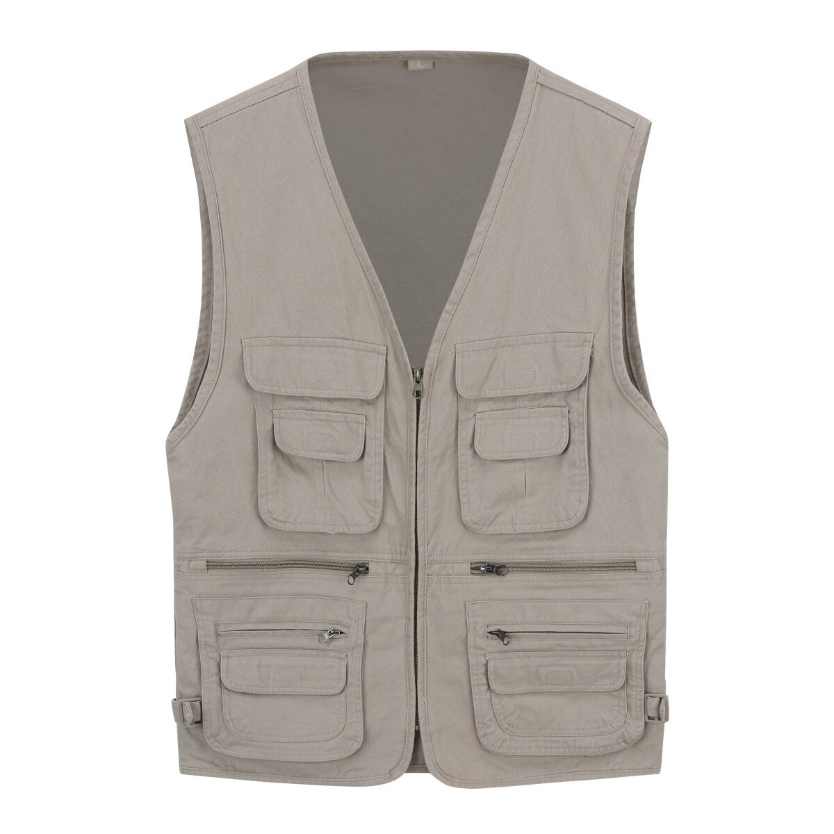 YOUTHUP Mens Multi Pocket Cargo Utility Safari Outdoor Fishing Hunting Vest