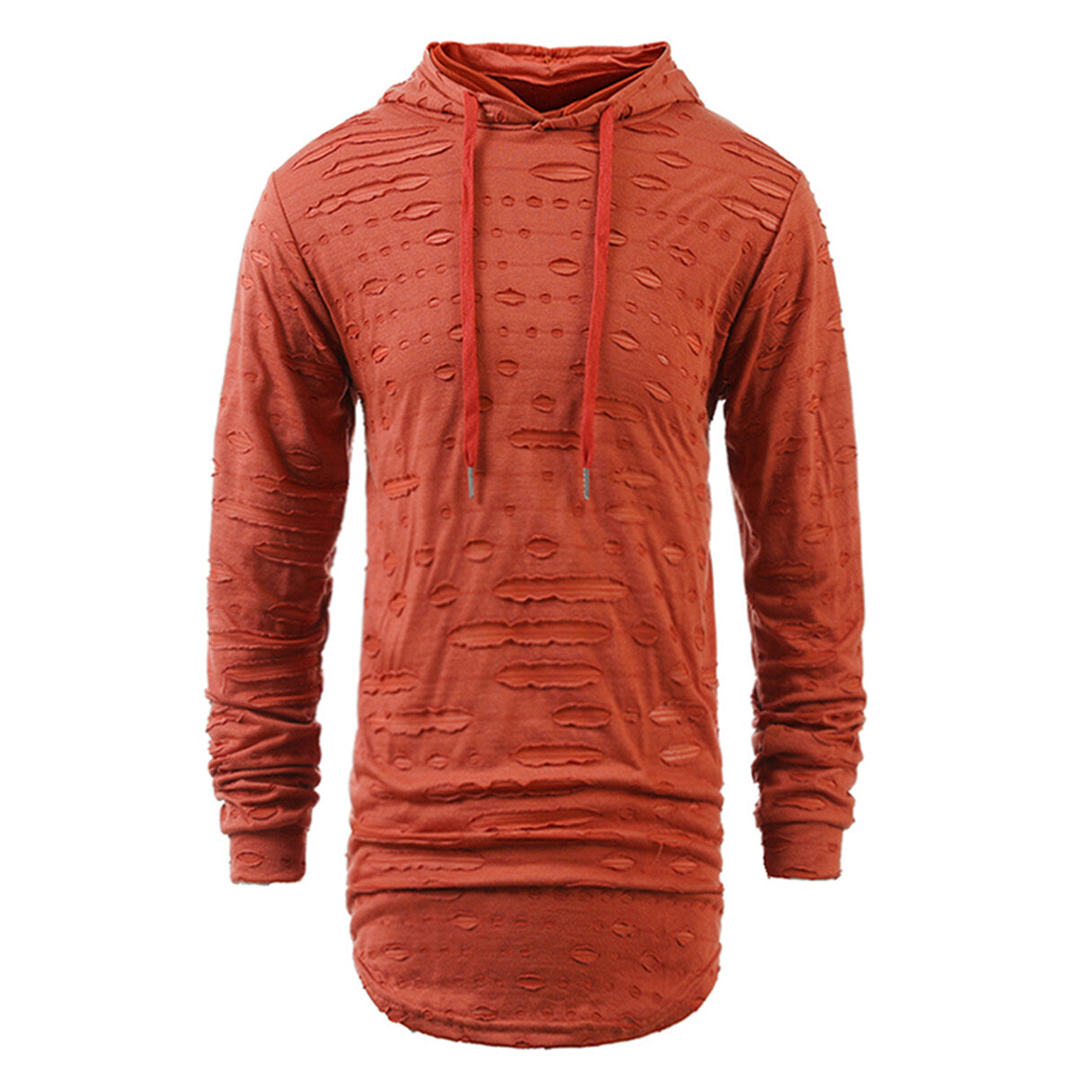 Youthup Mens Ripped Sweatshirt Hoodie T-Shirt