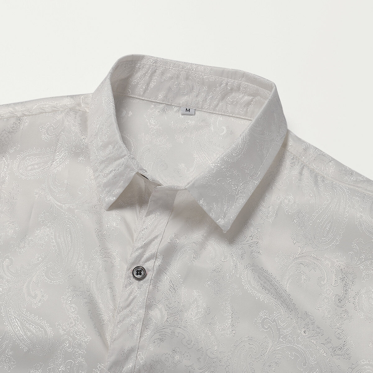 Youthup Mens Paisley Pattern Fitted Shirt