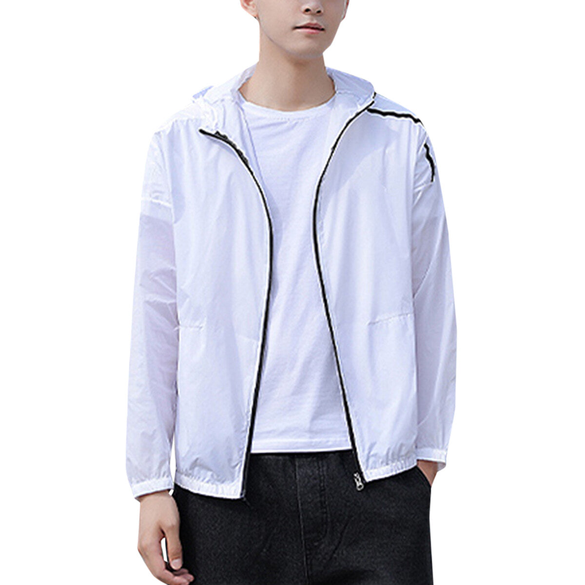 Youthup Mens Hooded Lightweight Jacket Sun-proof Clothing