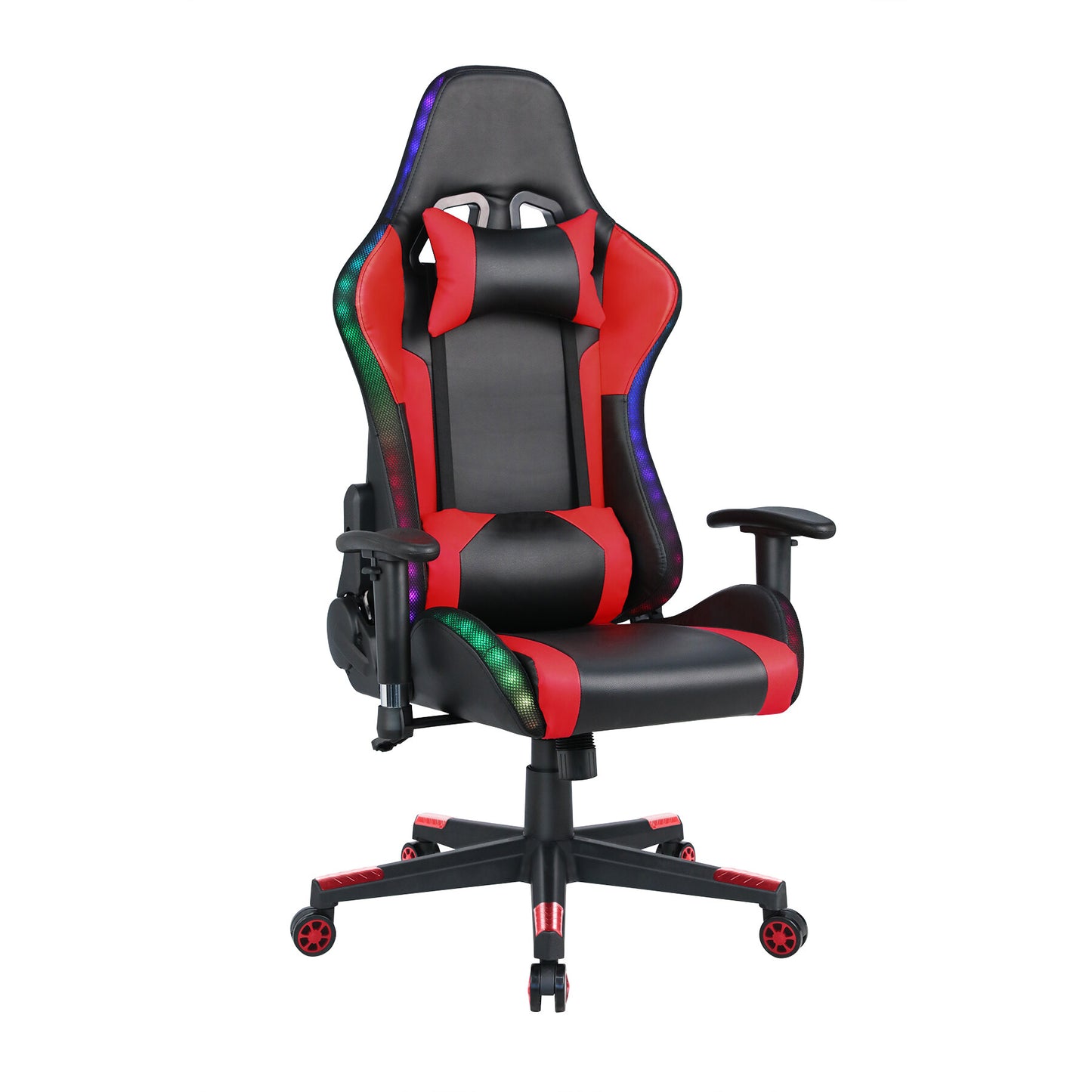 Cadeira Gamer HOMEMIYN (56x68x135 cm - Couro PU - Vermelha)