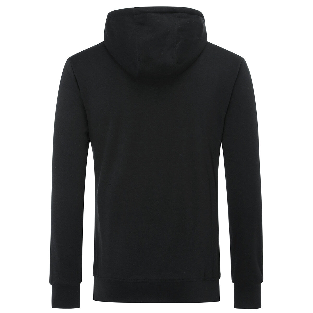 Youthup Mens Diagonal Zip Hooded Pullover