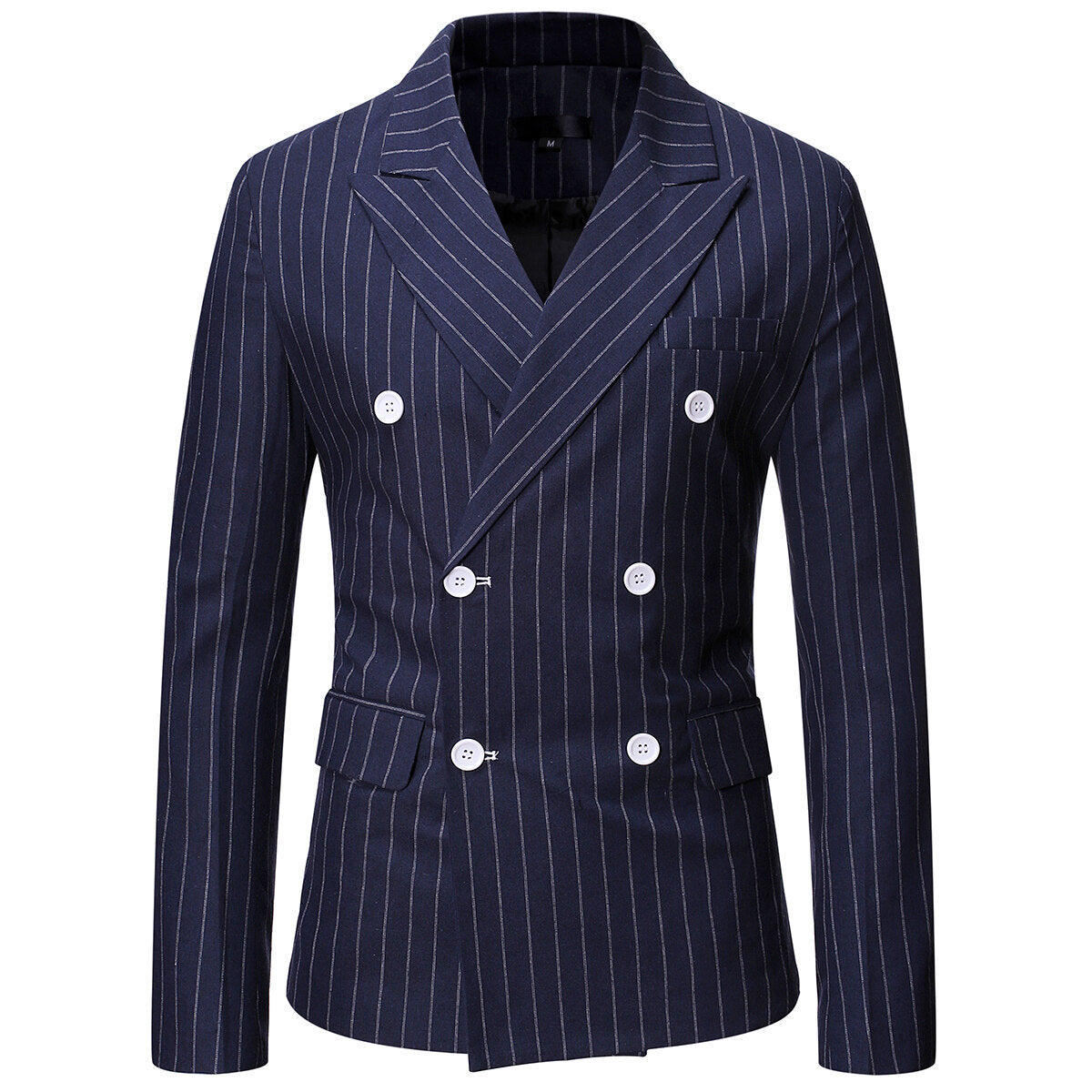 Youthup Mens Stripe Slim Fit Wedding Business Blazer