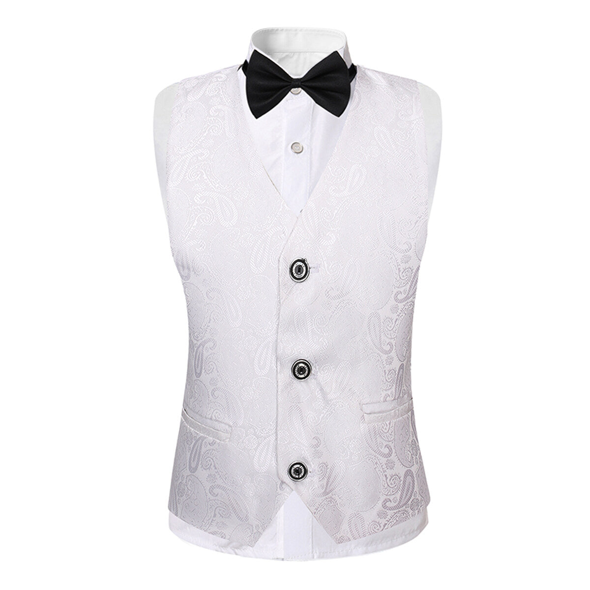 Youthup Boys 3Pce Formal Business Suits Paisley Blazer and Waistcoat and Pants