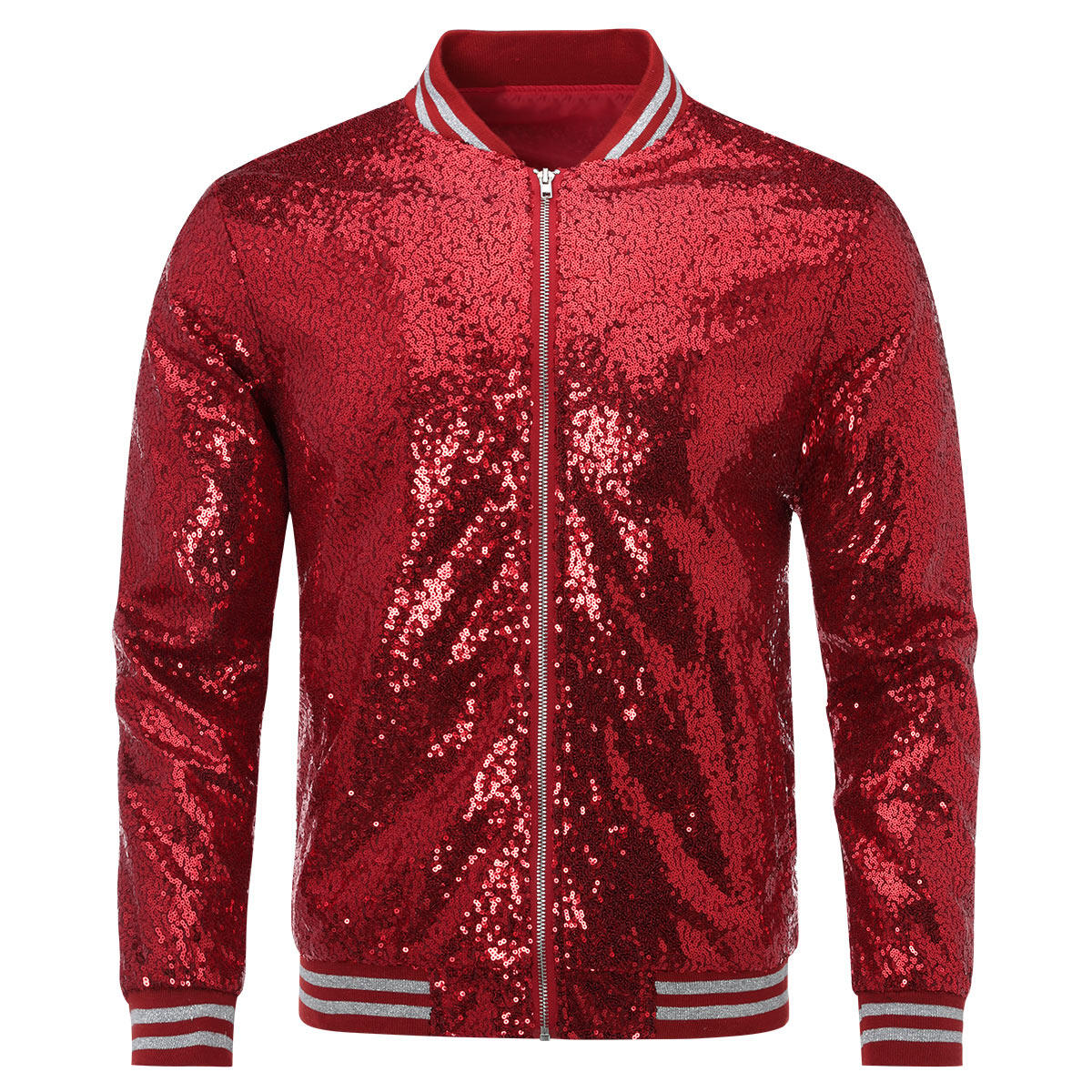 Youthup Mens Party Show Sparkle Sequins Jacket