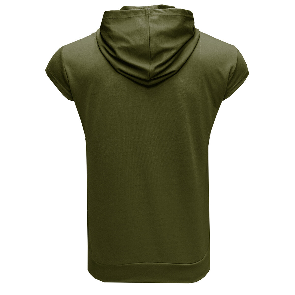 Youthup Mens Slim Fit Hooded Short Sleeve Pullover T-shirt