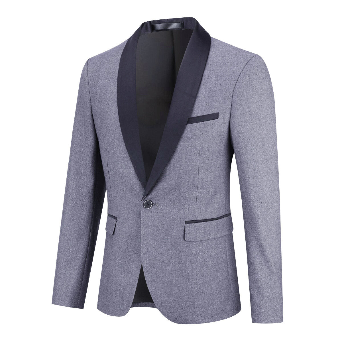 YOUTHUP Mens 2 Piece Formal Shawl Lapel Slim Dress Suit Set