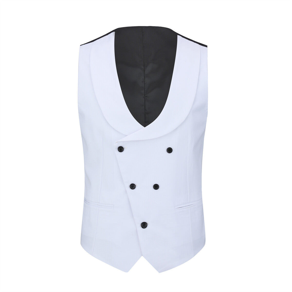 Youthup Mens 3 Piece ColorBlock Suits Dress Wedding Party Blazer and Waistcoat and Pants