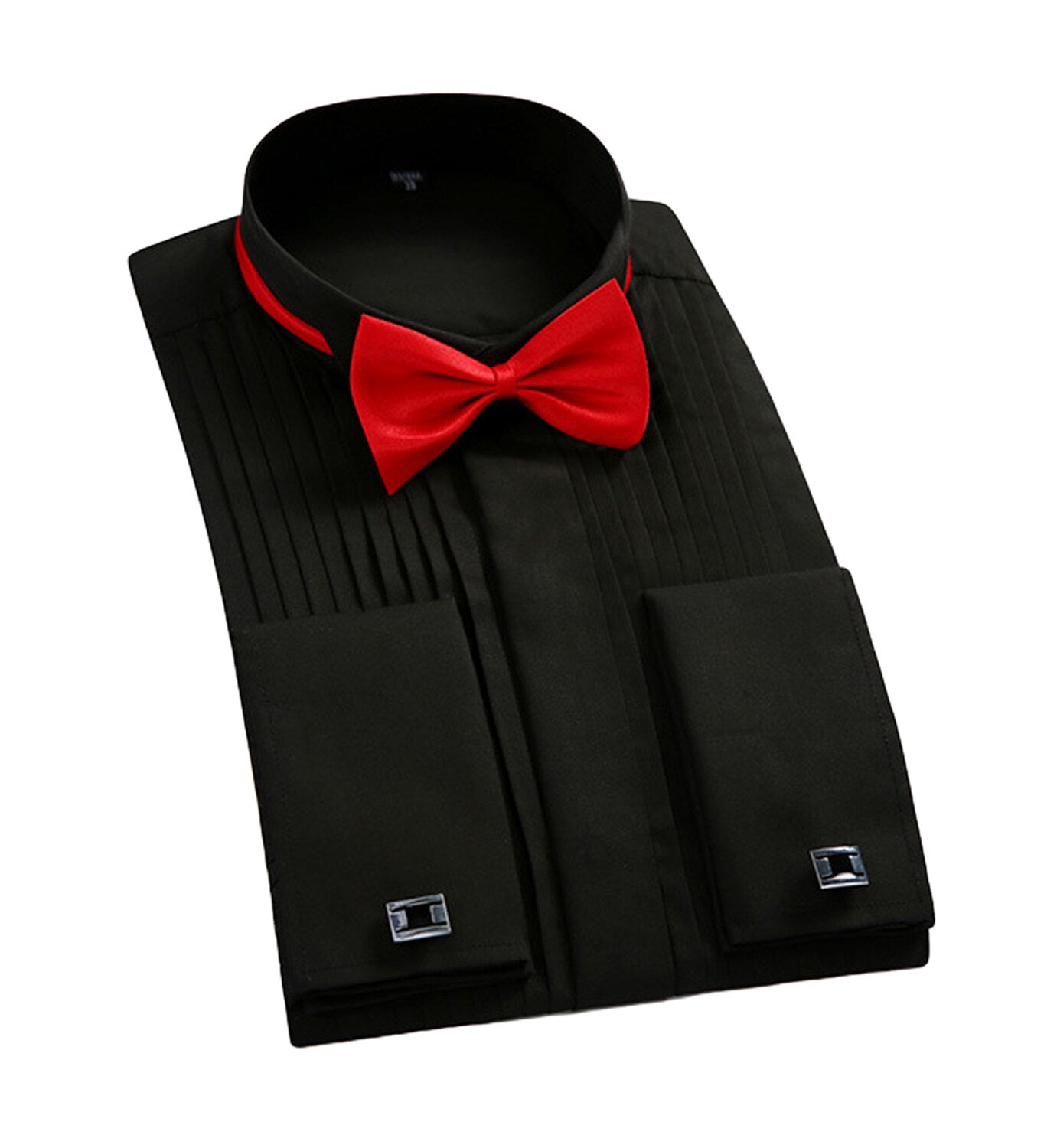 Youthup Mens Formal Business Shirts Long Sleeve Wedding Dress Hosting Performance Shirts