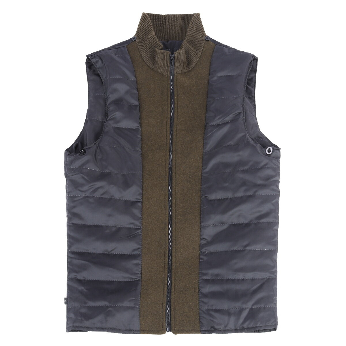 Youthup Mens Single Breasted Slim Fit Wool Coat And Thickened Vest