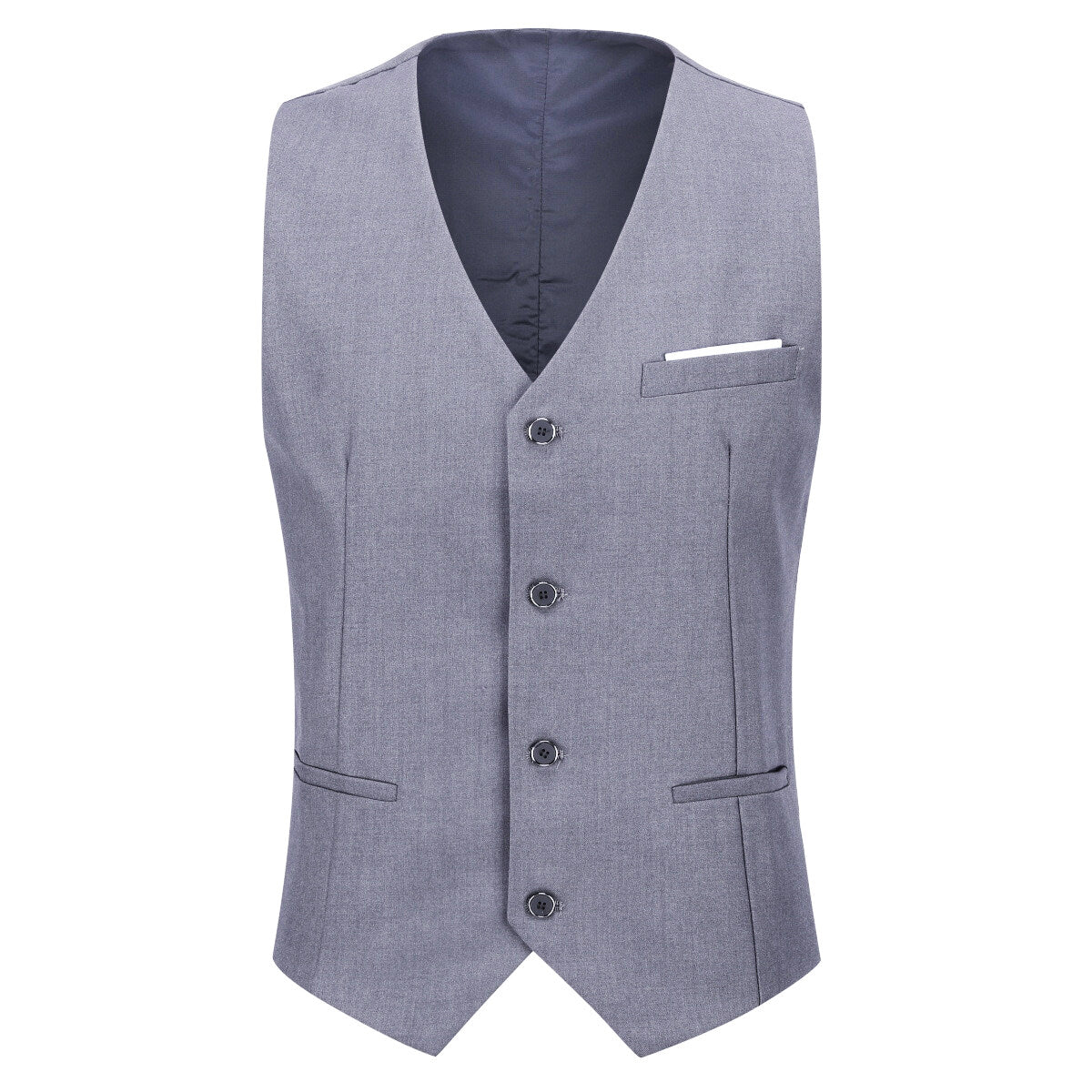 Youthup Mens 3-Pce Business Suit Slim Fit Wedding Party Blazer and Vest and Pants