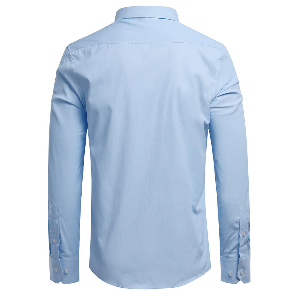 Youthup Mens Slim Business Formal Suit Shirt