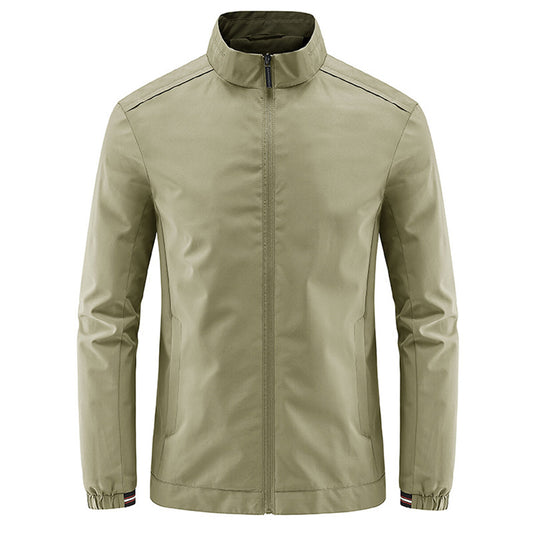 YOUTHUP Mens Outdoor Sports Jacket Waterproof Breathable Stand Collar Lightweight Outwear