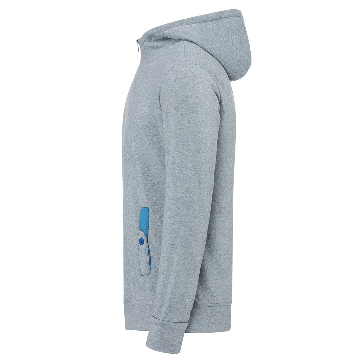 Youthup Mens Diagonal Zip Hooded Pullover