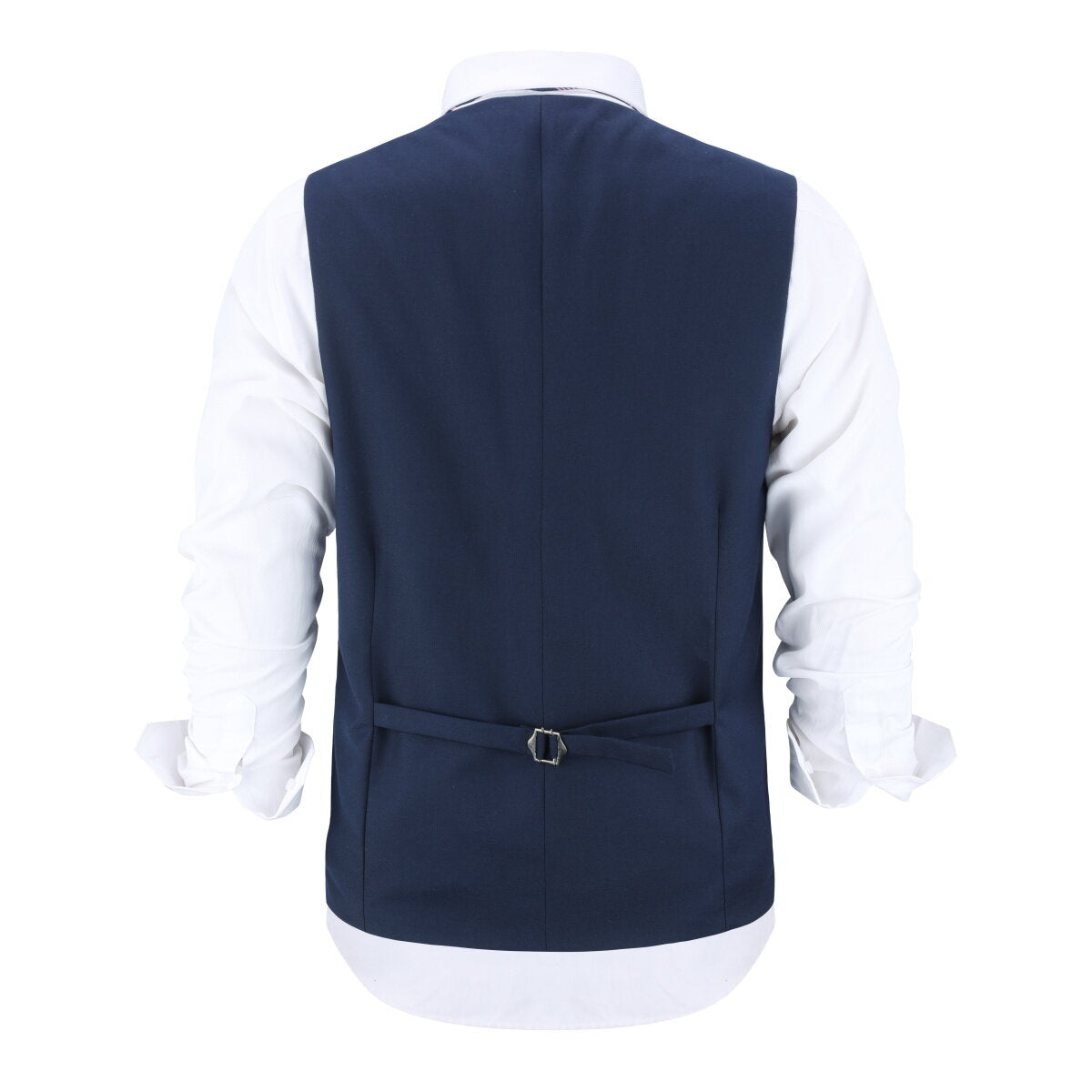 YOUTHUP Mens Business Suit Vest Slim Fit Solid Color Formal Waiscoat