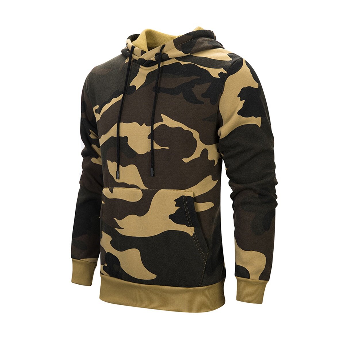 YOUTHUP Mens Camouflage Hoodie Loose Cotton Soft Hooded Top