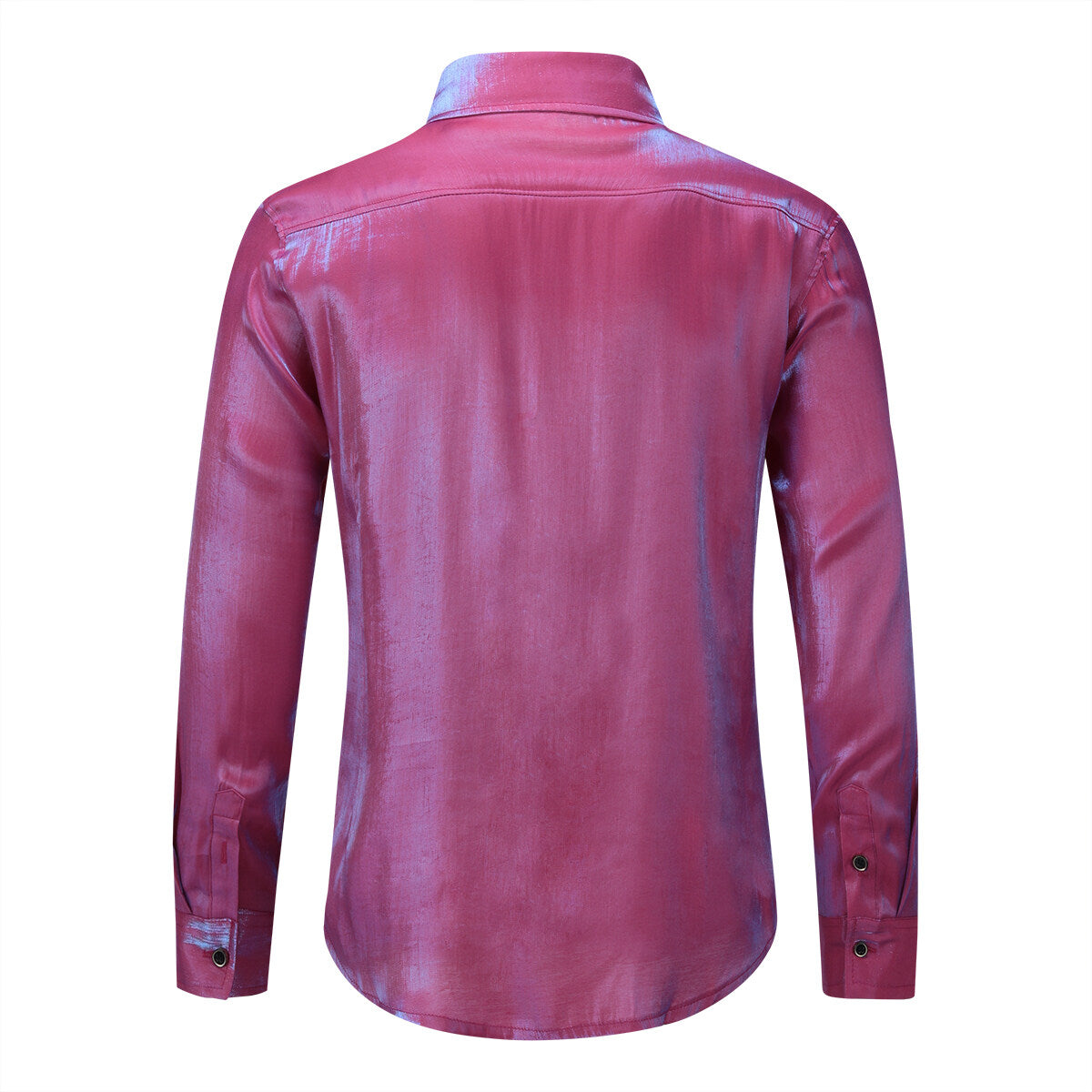 Youthup Mens Satin Shiny Lightweight Shirt