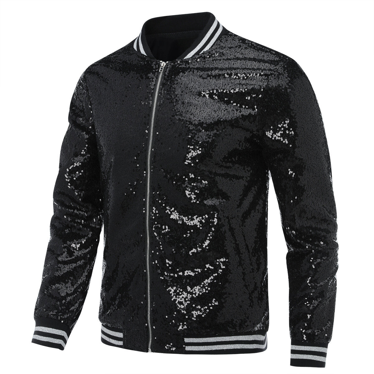 Youthup Mens Party Show Sparkle Sequins Jacket
