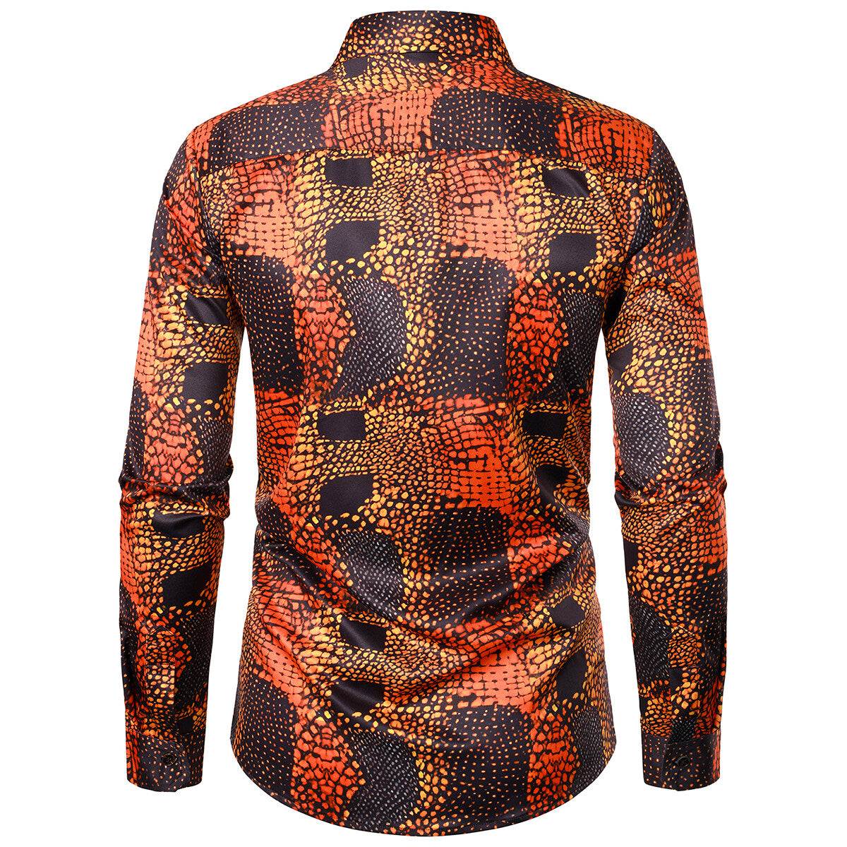YOUTHUP Mens Casual Shirt Slim Fit Party Holiday Print Tops