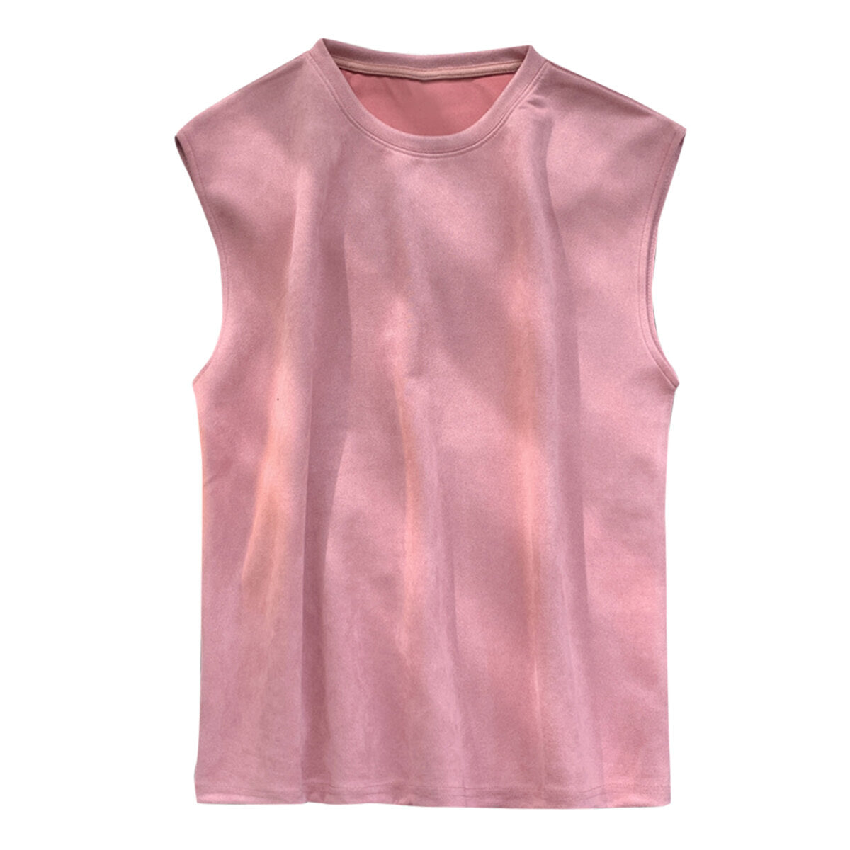 Youthup Mens Lightweight Suede Vest Sleeveless Shirt