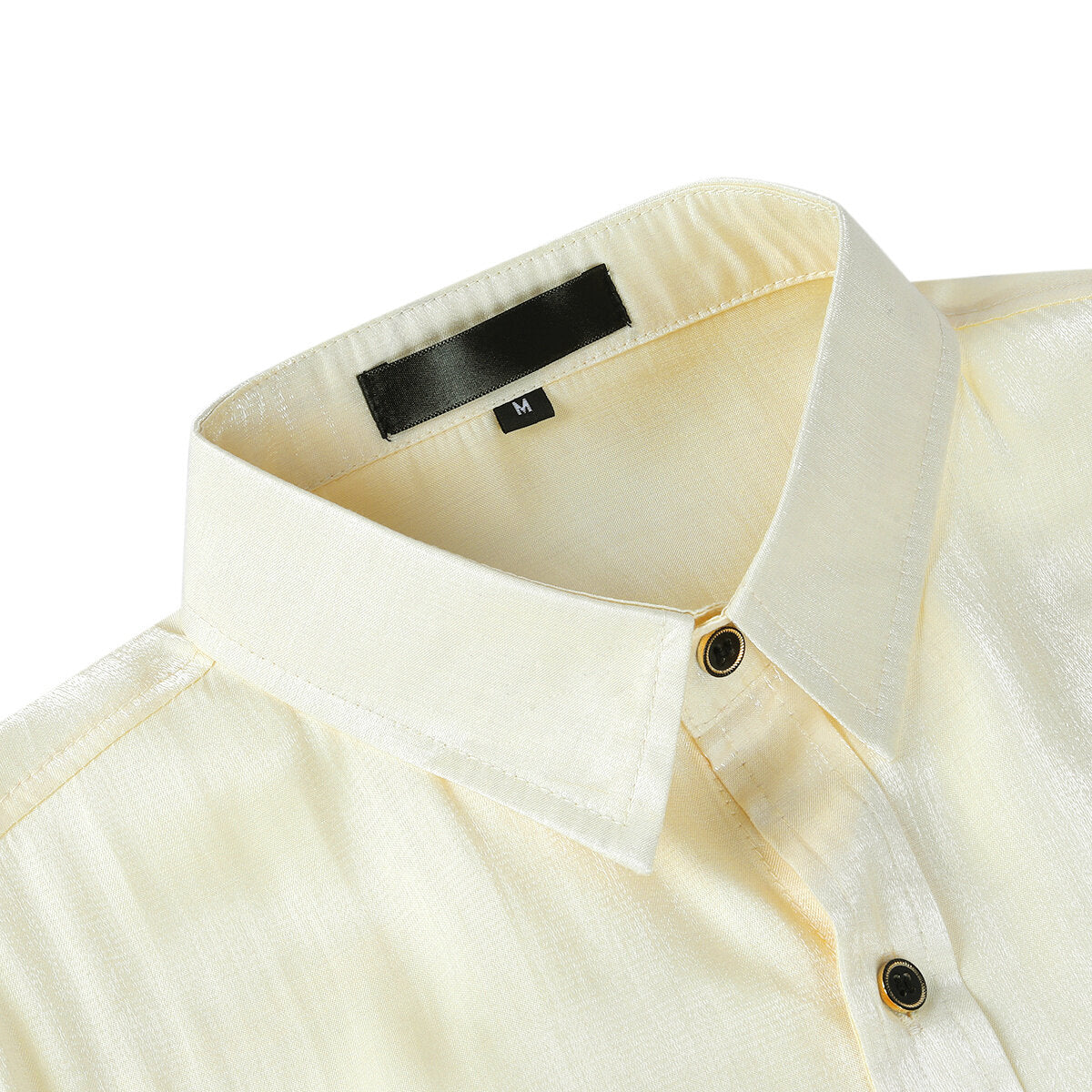 Youthup Mens Satin Shiny Lightweight Shirt