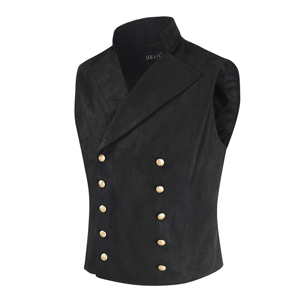 Youthup Mens Slim fit Waistcoat Velvet Denim Vest
