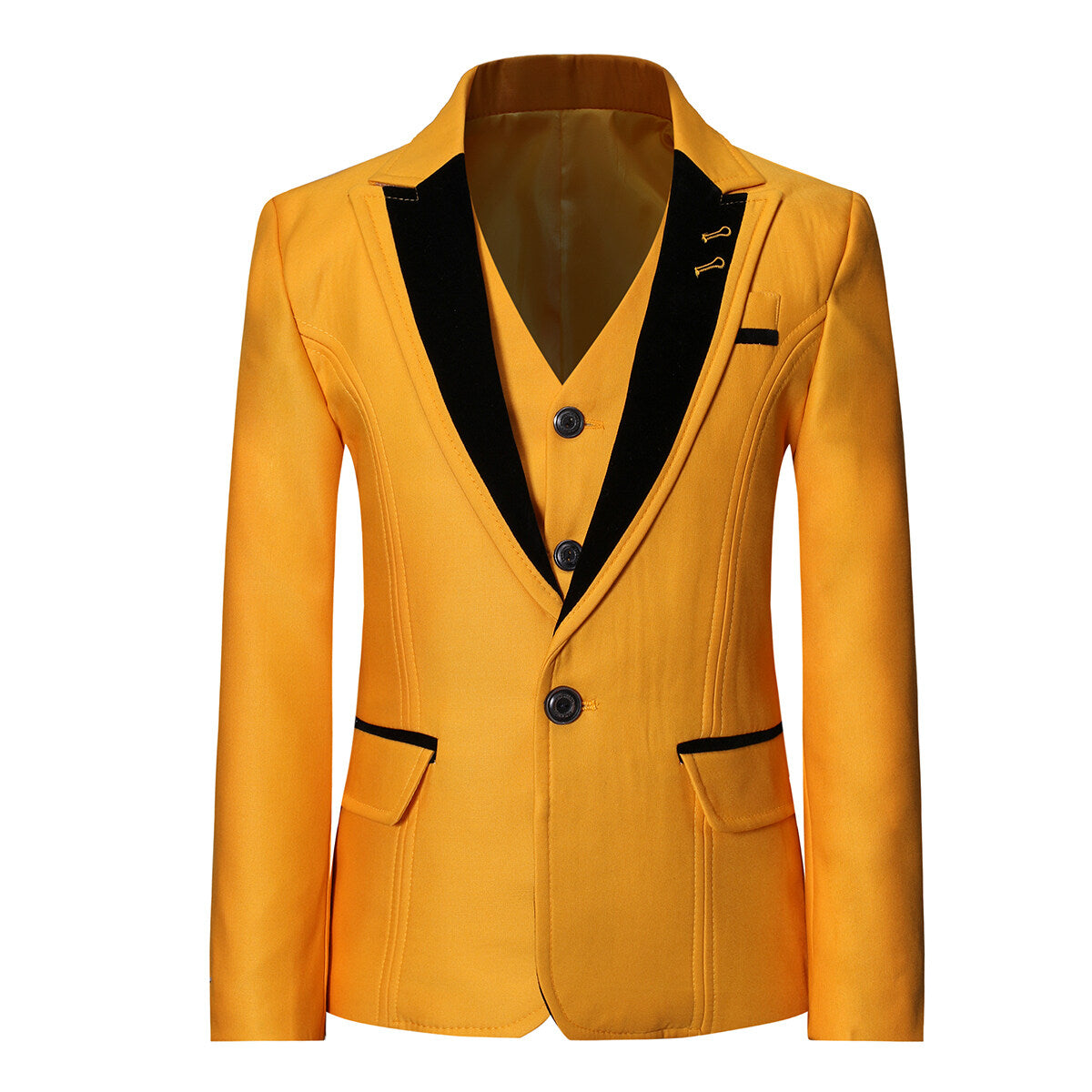 Youthup Boys 3Pce Suit Open Stitching Blazer Wedding Dinner Party Tuxedo