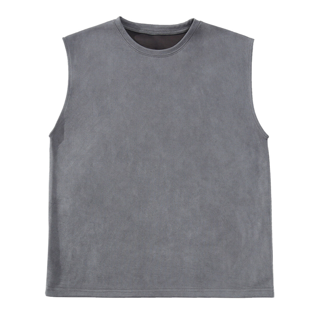 Youthup Mens Lightweight Suede Vest Sleeveless Shirt