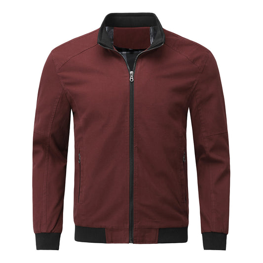 YOUTHUP Mens Outerwear Casual Cotton Bomber Jacket