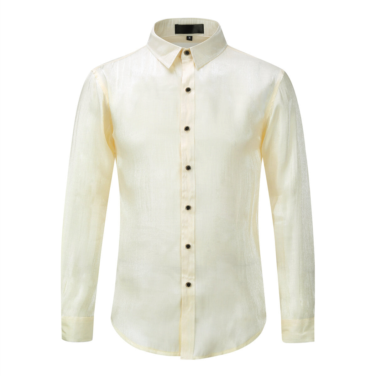 Youthup Mens Satin Shiny Lightweight Shirt