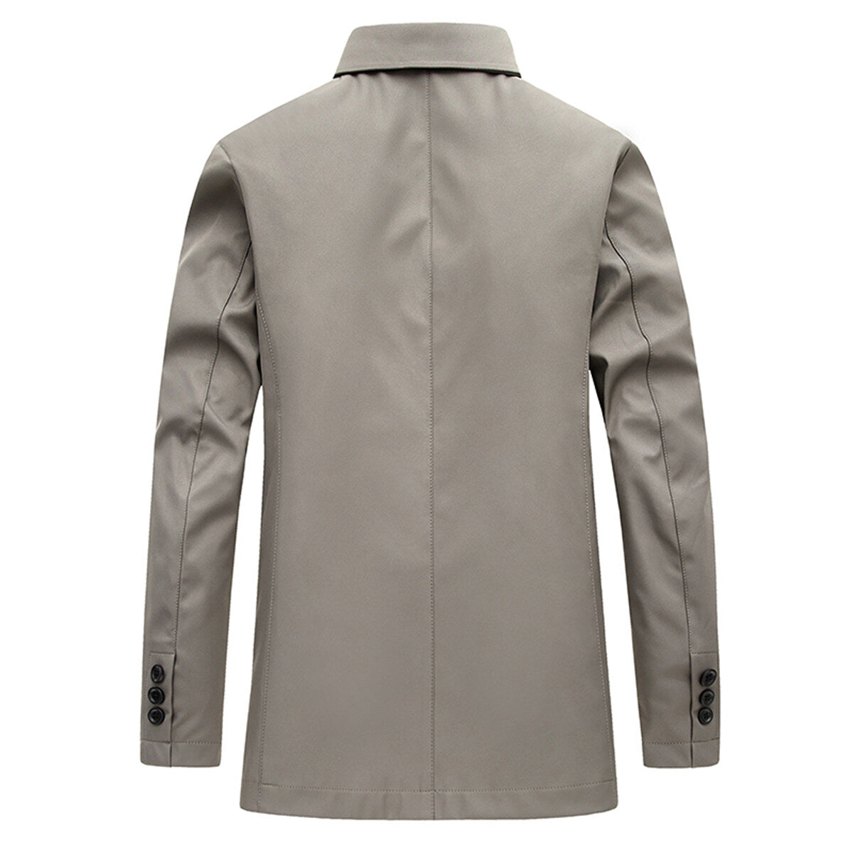 Youthup Mens Slim Fit Lapel Trench Coat Dust Coat