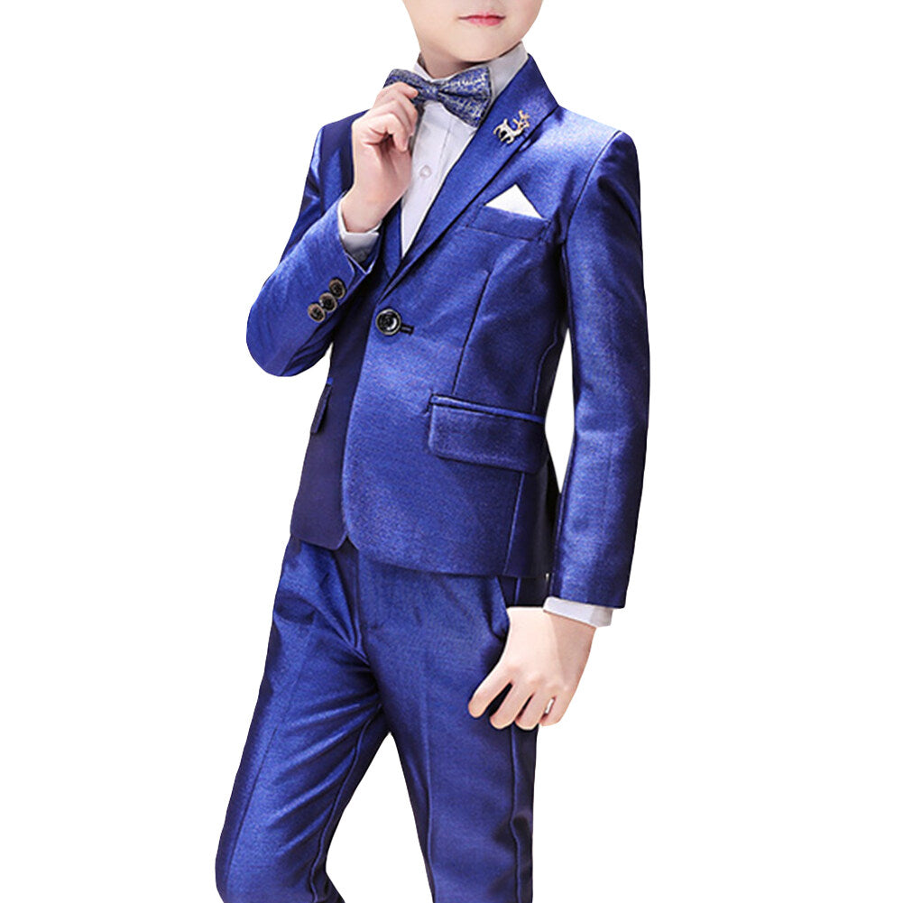 Youthup Boys 5Pce Shiny Party Wear Wedding Suit