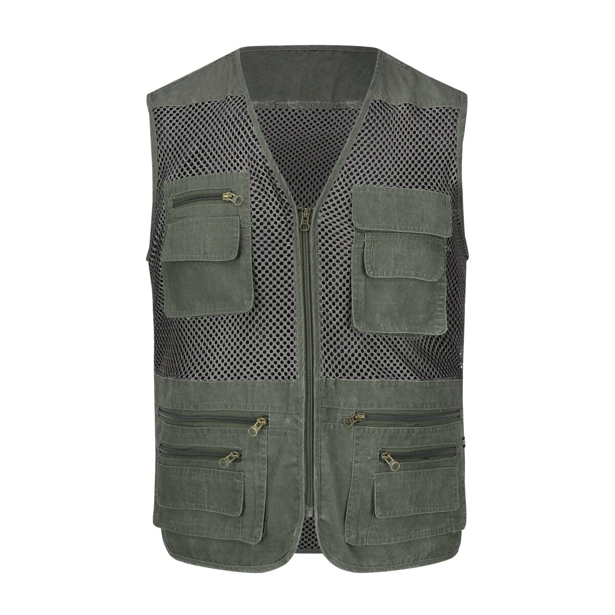 YOUTHUP Mens Outdoor Multi Pocket Breathable Hiking Hunting Fishing Vest