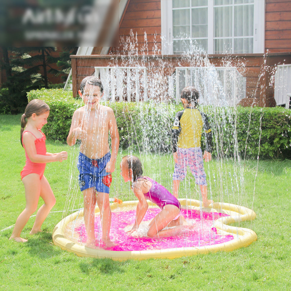 Water Spray Pad Tampon de pulvérisation d'eau  pour Enfants en Plein Air Spray Pads Gonflables pour Jet d'eau en PVC Jouet Gonflable