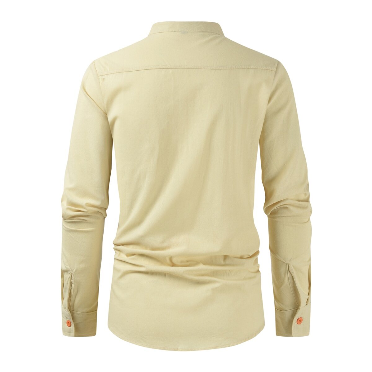 Youthup Mens Stand Collar Button Down Formal Shirt