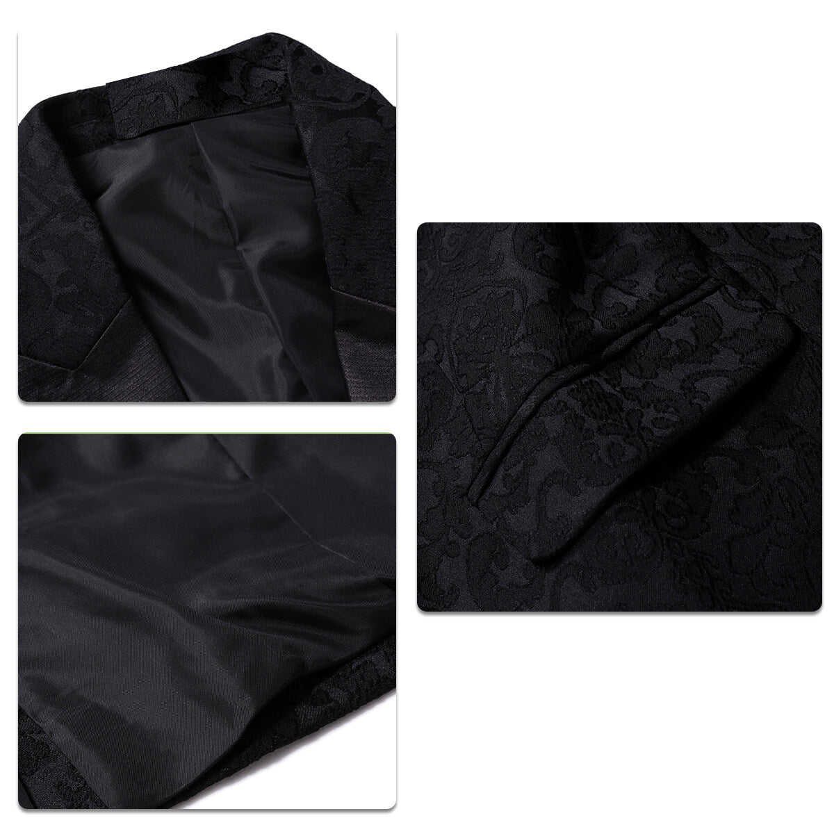 Youthup Boys Suit Jacquard 2-Piece Evening Wedding Blazer and Pants