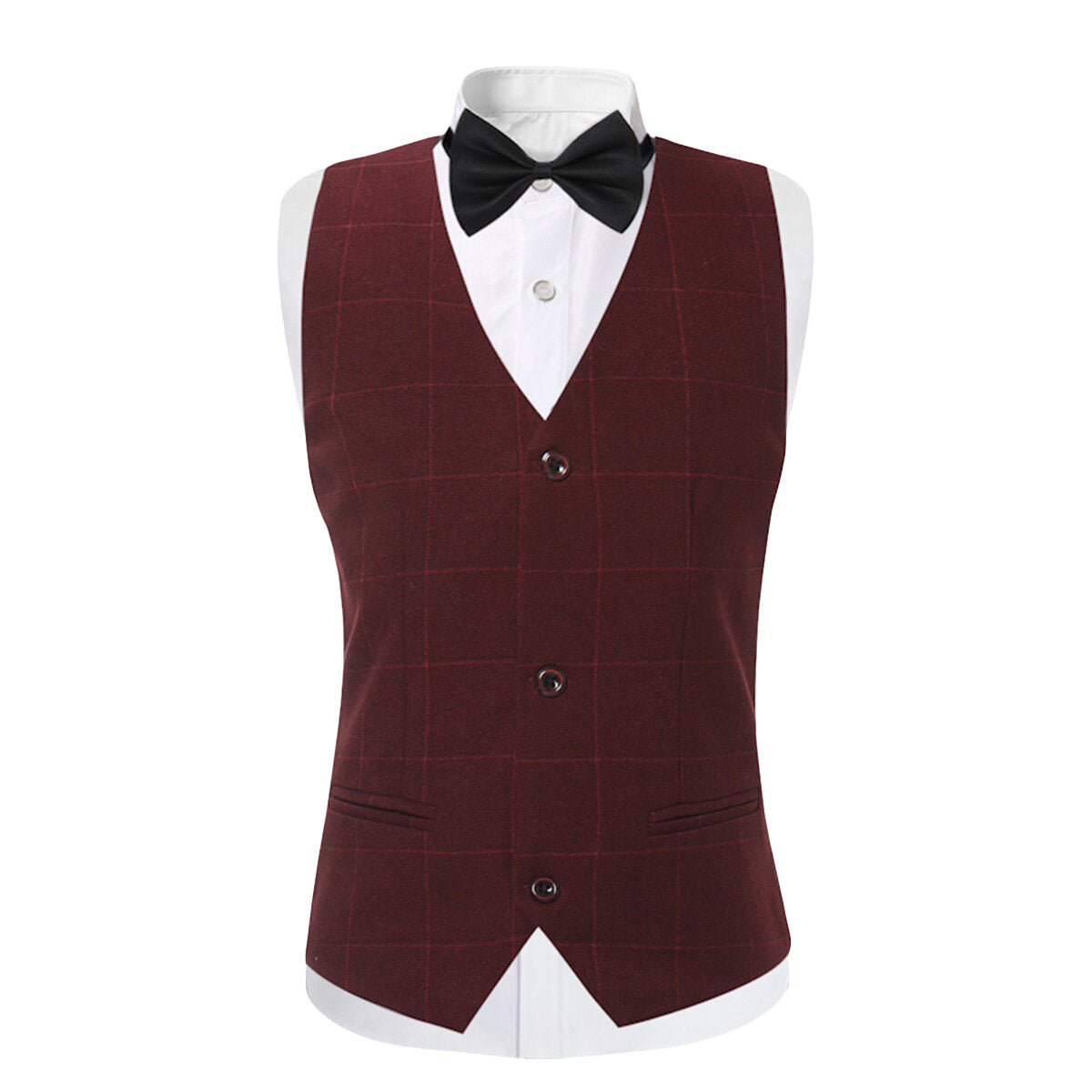 Youthup Boys 3 Piece Plaid Dress Wedding Party Suit Blazer and Vest and Pants