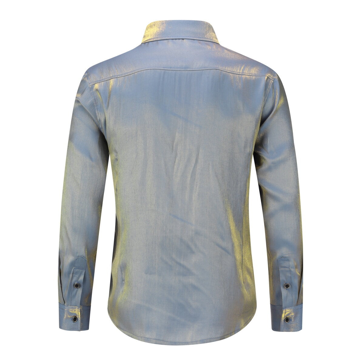 Youthup Mens Satin Shiny Lightweight Shirt