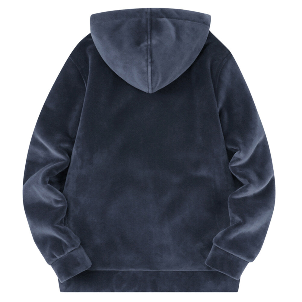 Youthup Boys Teen Students Plus Size Fleece Hooded Sweatshirt