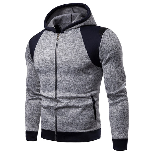Youthup Mens Sport Pullover Full-Zip Hooded Sweatshirt