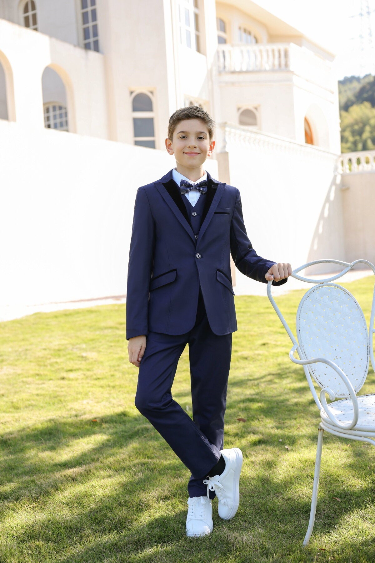 Youthup Boys 3Pce Suit Open Stitching Blazer Wedding Dinner Party Tuxedo