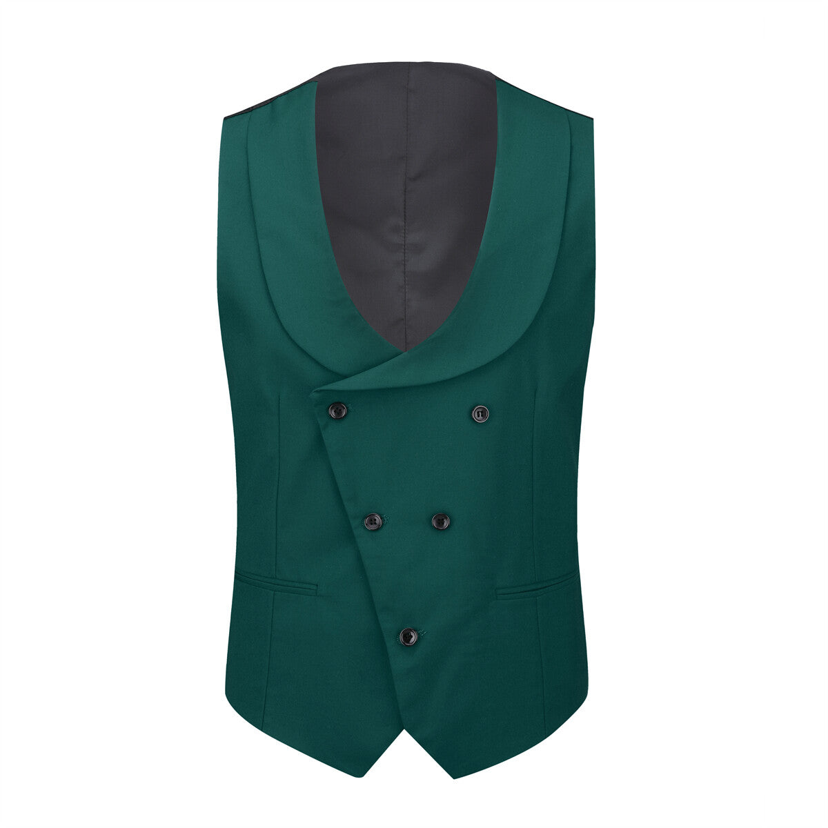 Youthup Mens 3 Piece ColorBlock Suits Dress Wedding Party Blazer and Waistcoat and Pants