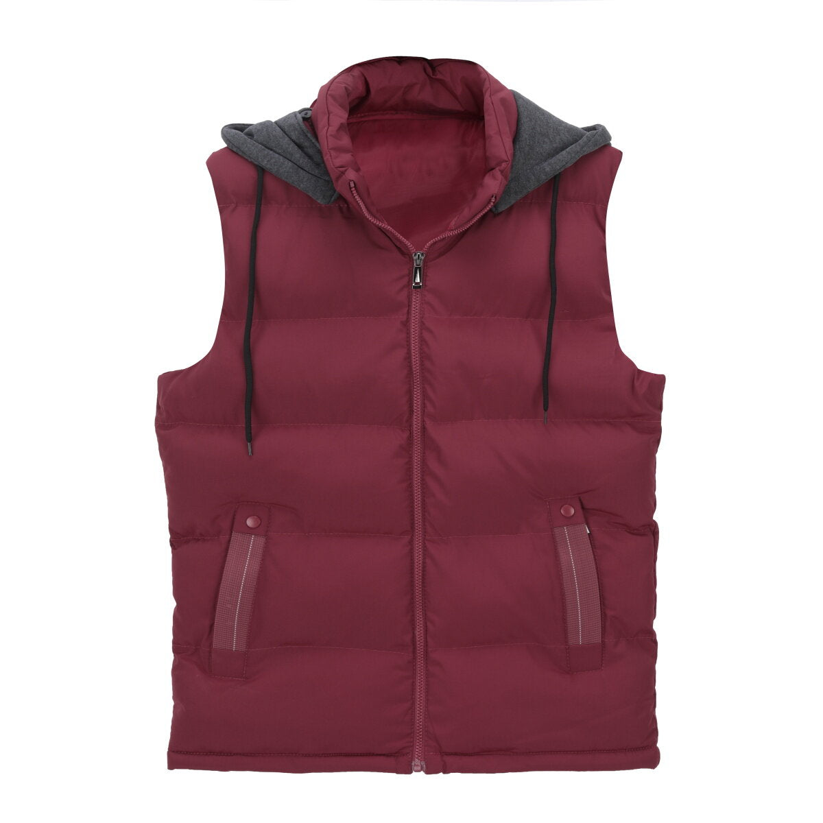 Youthup Mens Padded Puffer Removable Hooded Vest Outdoor Waistcoat