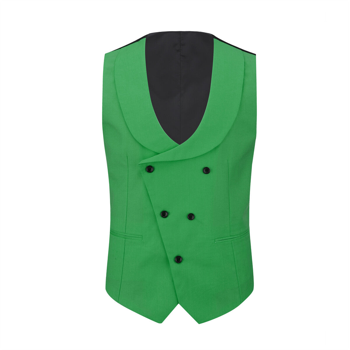 Youthup Mens 3Pce ColorBlock Dress Suits Wedding Blazer and Vest and Pants