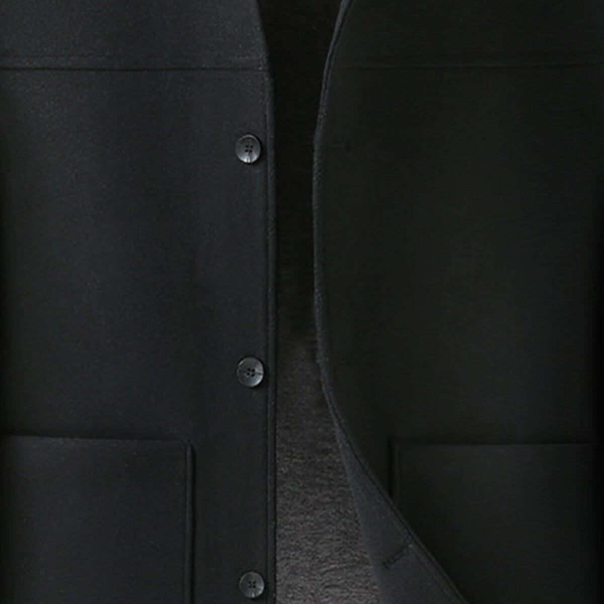 Youthup Mens Lapel Slim Fit Short Wool Coat