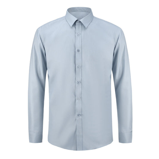 YOUTHUP Mens Long Sleeve Shirt Casual Business Lightwight Lapel Top
